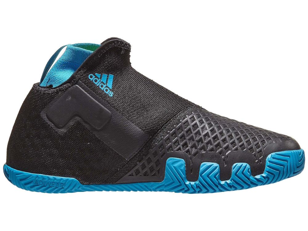 Женские Кроссовки теннисные Adidas Stycon W - core black/nigh metallic/sharp blue