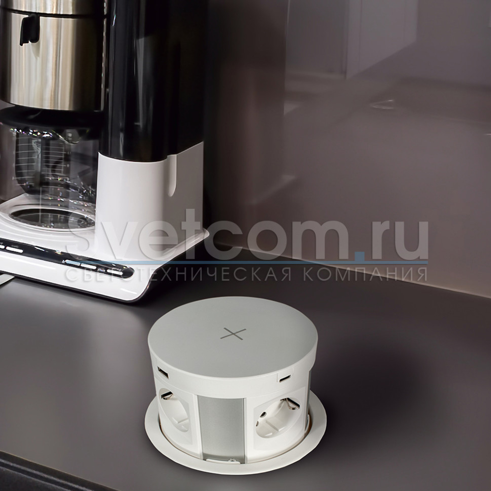 Блок розеток выдвижной вертикальный POP UP ELITE