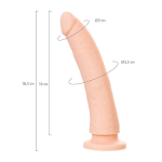 Телесный фаллоимитатор-реалистик 18,5см ToyFa RealStick Silicone Bradley C 9420005