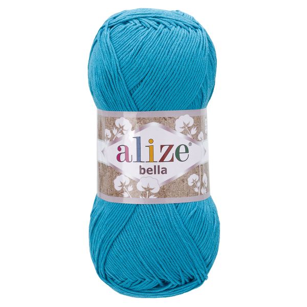 Пряжа Alize (Ализе) Bella Batik 100 / уп.5 мот. по 100г, 360м, 245 бирюзово-голубой