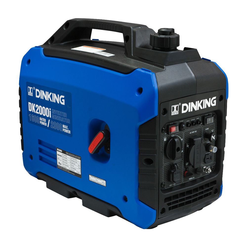 Генератор бензиновый инверторный Dinking DK2000i - [1.6 кВт / 220V] руч. старт