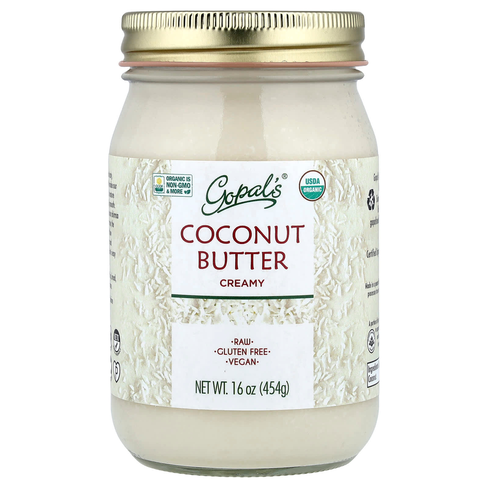 Gopal's, кокосовое масло, сливочное, 454 г (16 унций)