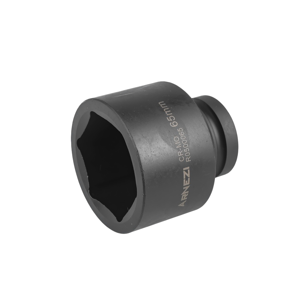 Головка ударная 1"DR 6-гр. 65 мм Cr-Mo, на холдере ARNEZI R0500065
