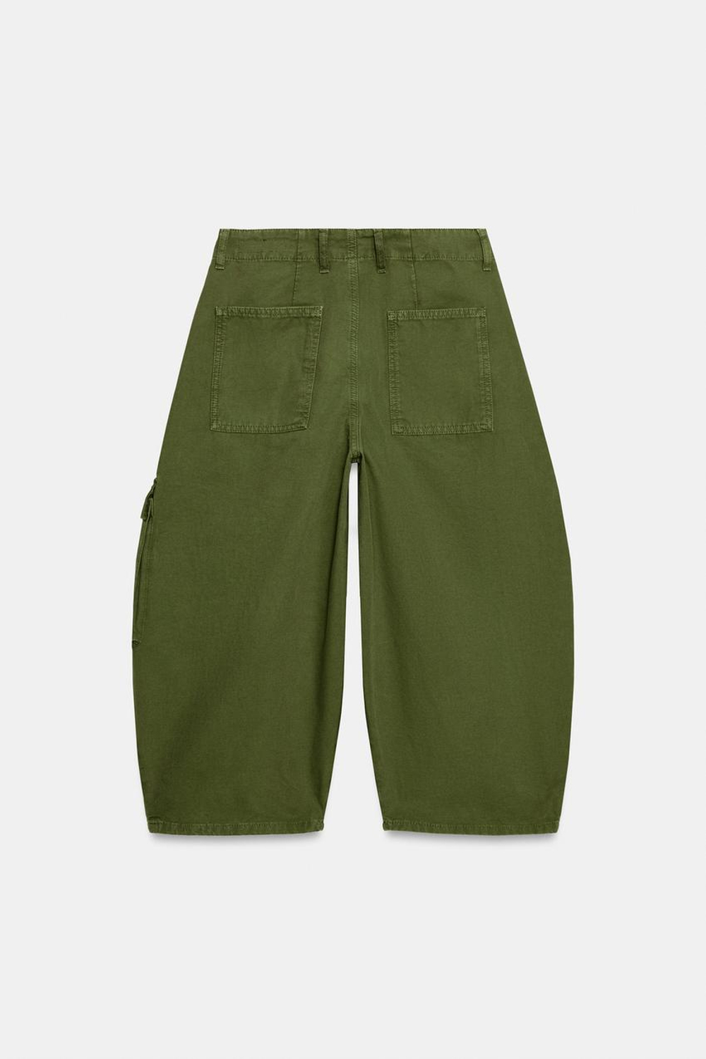 ZARA ДЖИНСЫ-КАРГО КАПРИ СО СРЕДНЕЙ ПОСАДКОЙ — ZW COLLECTION, ХАКИ