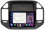 Магнитола для Mitsubishi Pajero 3, Montero 3 1999-2006 (рамка черная) - FarCar S500-TS20 монитор 9.5" 2K QLED на Android 14, Быстрейшая, CarPlay, 4G SIM-слот