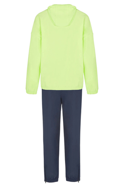 Мужской теннисный костюм EA7 Man Woven Tracksuit - l. green/blue