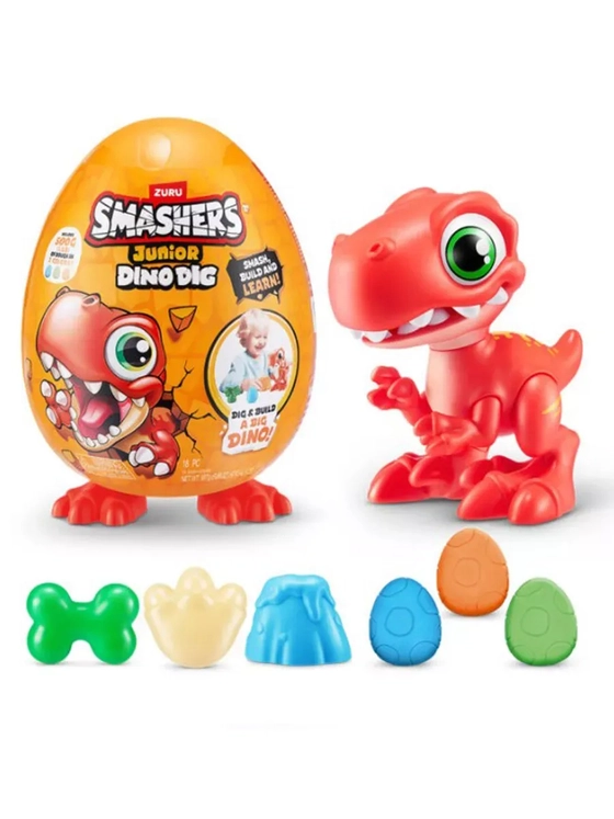 Игрушка фигурка сюрприз яйцо Зуру Smashers Junior Dino Dig