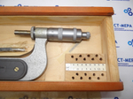 Микрометр резьбовой МВМ- 75 (50-75мм.) Ц/д 0,01мм. ГОСТ 4380-86 (8 пар вставок)