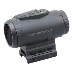 Прицел призматический Vector Optics Paragon 3x18, VEPS-MBR - вид слева с установленной антибликовой блендой killflash