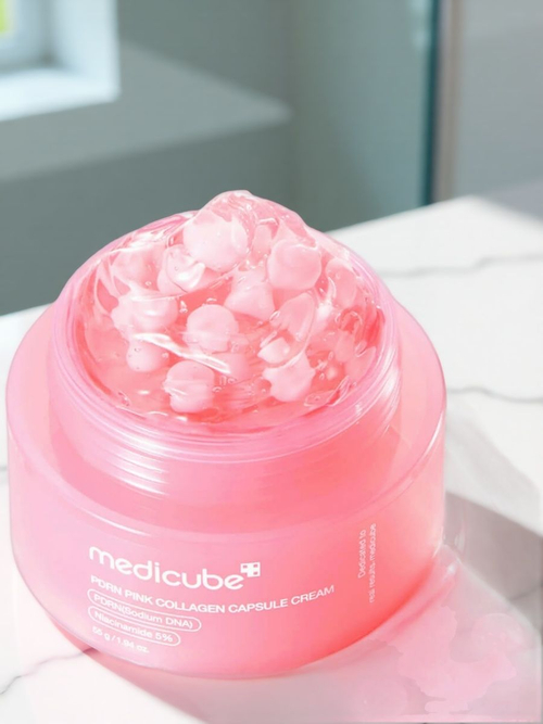Medicube Укрепляющий капсульный крем с ПДРН и пептидами PDRN Pink Collagen Capsule Cream