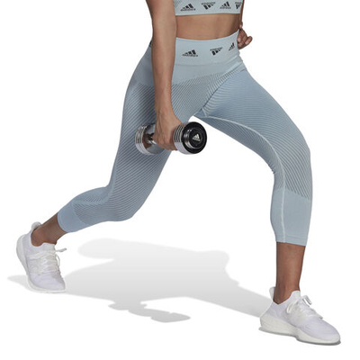 Женские теннисные брюки adidas Aeroknit Branded 7/8 Tight Women - Blue