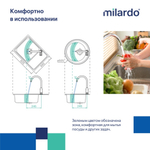 Смеситель для кухни 35к Milardo RORBLFJM05 Рора (Rora) с вых. для пит.фильтра,выс. пов.излив, ЧЕРНЫЙ