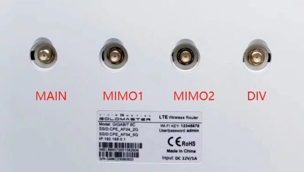 4G/LTE Роутер Gold Master GIGABIT (сат.6)