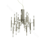 Pendant design lamp  THE LIGHT by Alma 36 lampshades (Nickel)