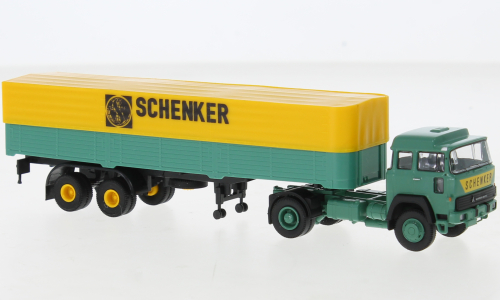Грузовик Magirus 310 D 16 с полуприцепом, Schenker 1974, 1:87