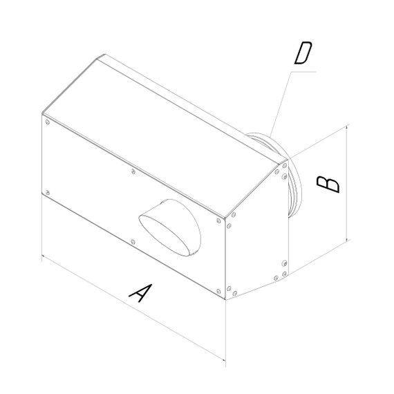 Provent IOS 250G решетка фасадная комбинированная приточно-вытяжная серая (RAL 7024)