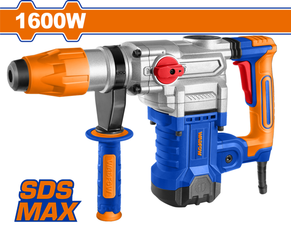 Перфоратор SDS-MAX 1600 Вт, 10 Дж (2) WADFOW WRH3D38