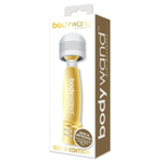 Золотистый жезловый мини-вибратор с кристаллами Mini Massager Gold Edition (Цвет: золотистый)