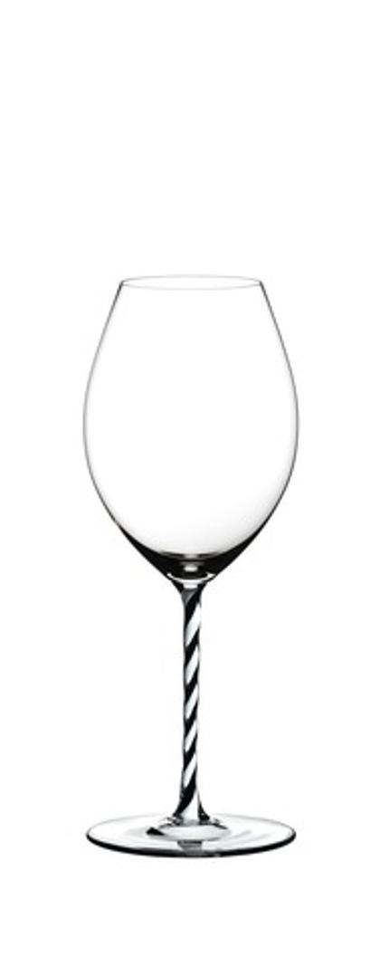 Бокал для красного вина 600мл Riedel Fatto a Mano Old World Syrah с черно-белой ножкой