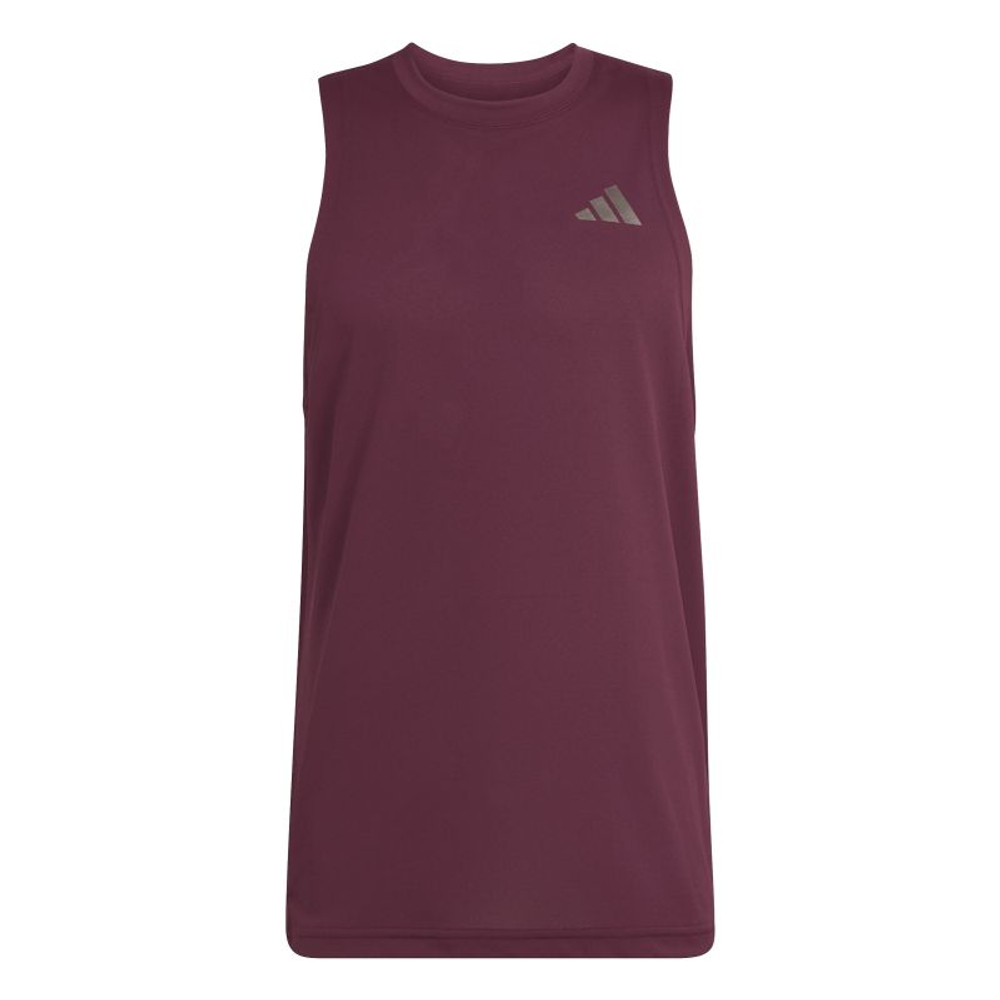Мужская теннисная футболка Adidas Sleeveless — maroon
