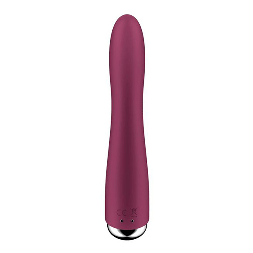 Малиновый вибратор 17,8см для G-точки Satisfyer Spinning Vibe 1 Rotating G-Spot Vibrator Fuchsia