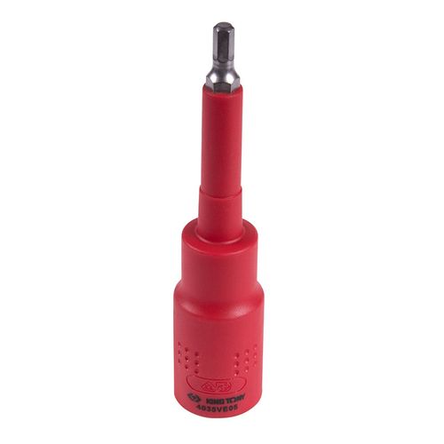 KING TONY (4035VE05) Насадка (бита) торцевая диэлектрическая 1/2", HEX, 5 мм, L = 120 мм