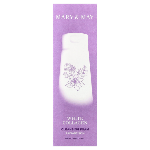 Mary & May, белая очищающая пенка с коллагеном, 150 мл (5,07 жидк. унции)