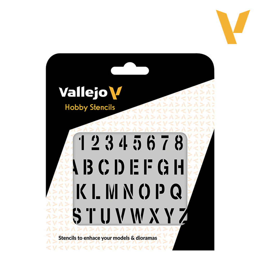 Hobby Stencils: Stamp Font