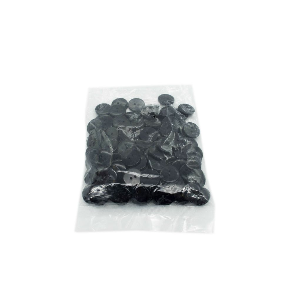 Пуговицы 2 прокола 28L=18 мм, (s.black (черный)), CX-K-22, 144 шт