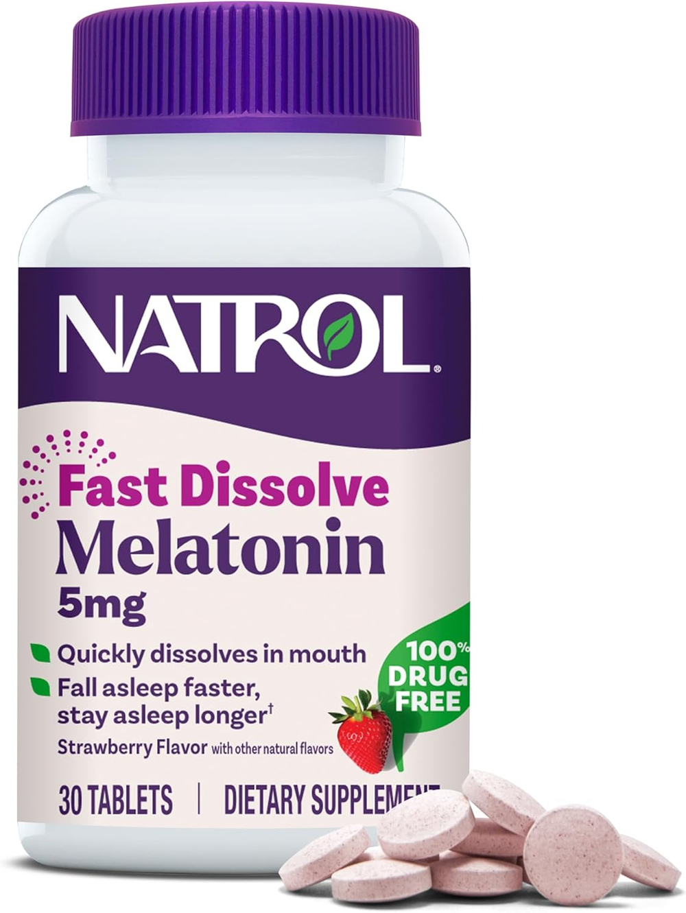 Антиоксидант Natrol Melatonin 5 мг 30 таблеток