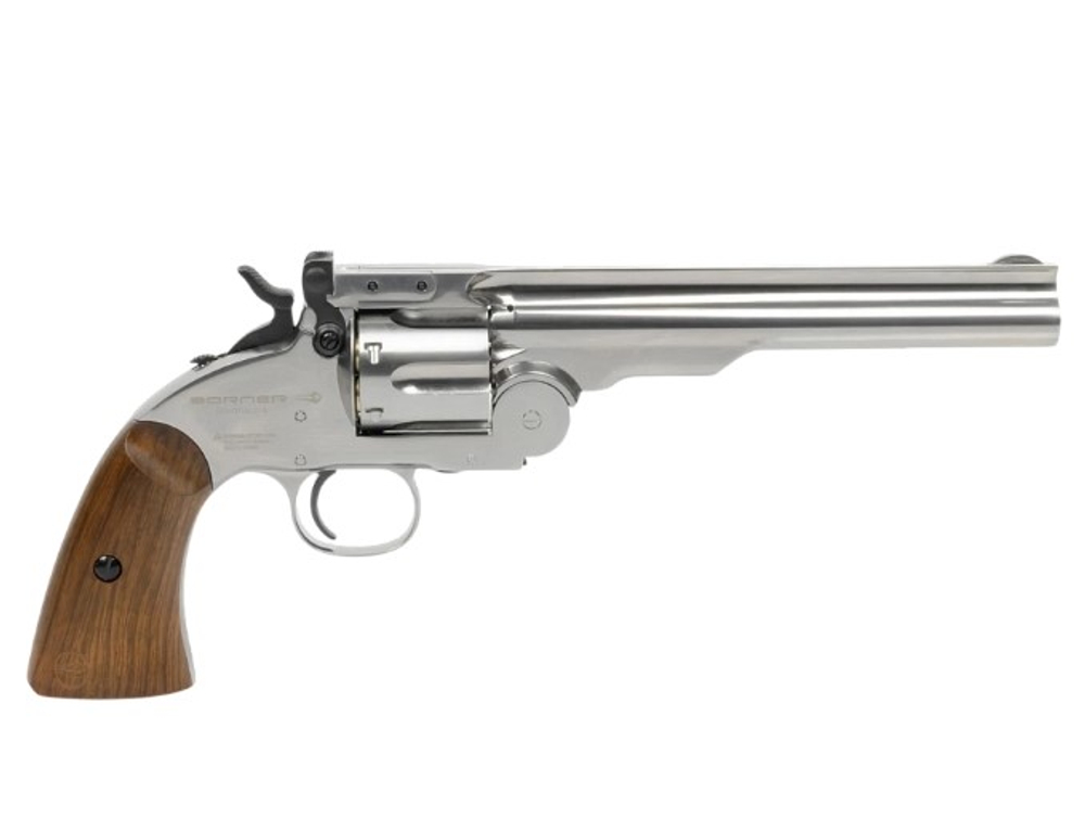 Револьвер пневматический Borner Schofield silver кал. 4.5 мм, 3Дж