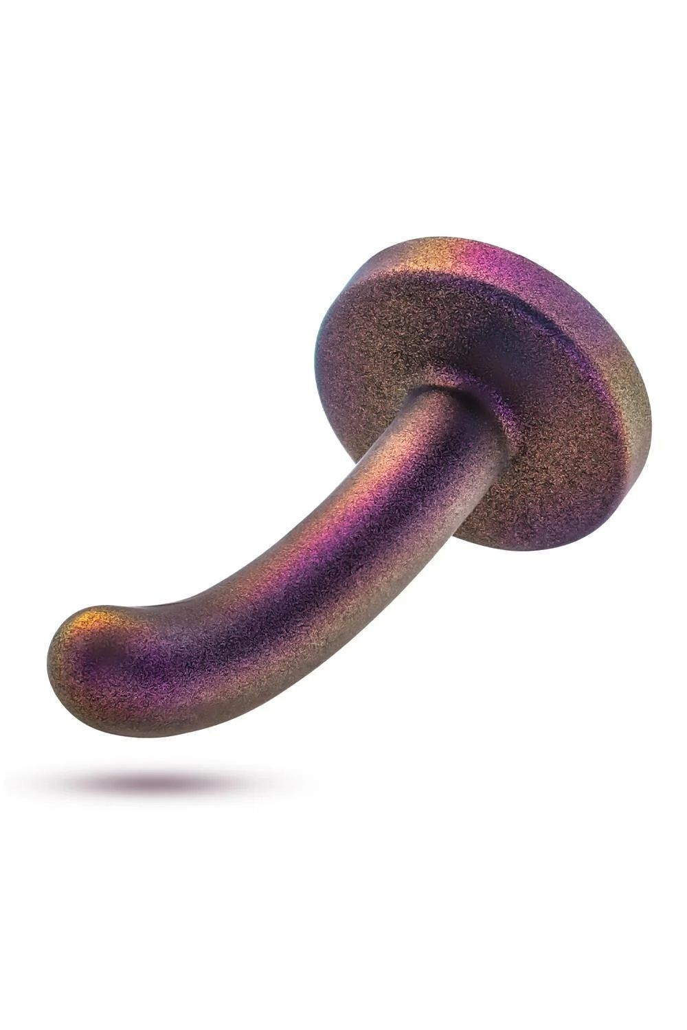 Фиолетовая насадка с гладкой поверхностью Surrender 4.75 Inch Beginner Pegging Dildo - 12 см. (Цвет: фиолетовый)