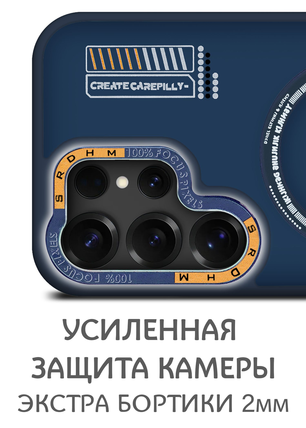 Дизайнерский чехол из мягкого пластика для SAMSUNG GALAXY S25 ULTRA с MagSafe и усиленной защитой камеры