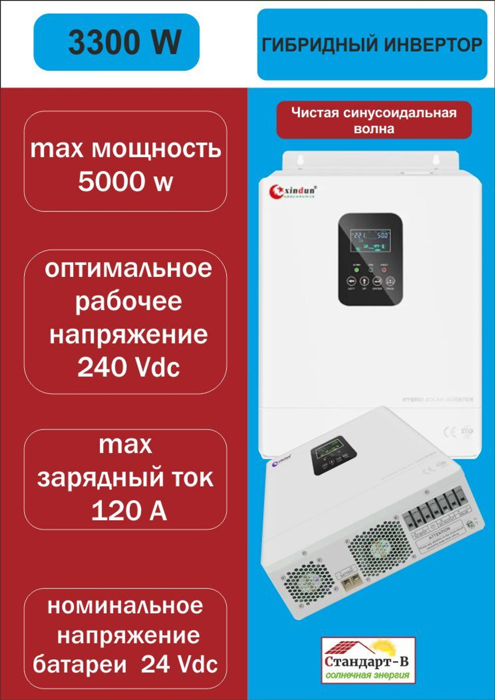 Инвертор гибридный HFP-3,3