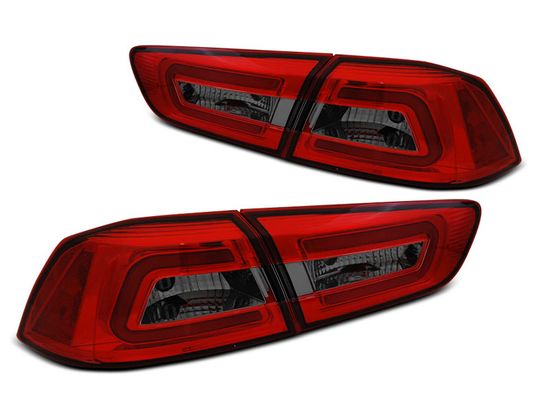 Задние фонари RED SMOKE LED BAR для Mitsubishi Lancer X