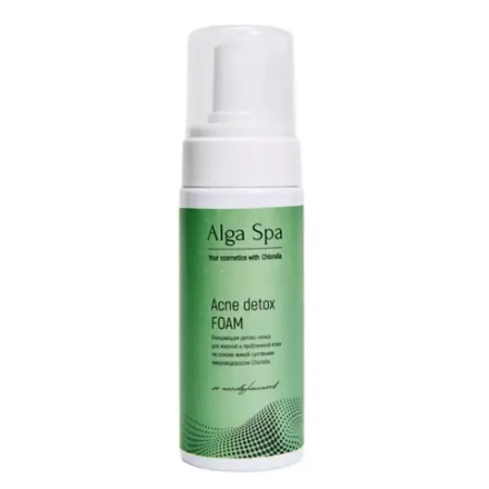 Детокс-пенка Alga Spa очищающая для жирной и проблемной кожи "Acne detox FOAM", 150мл