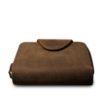 Simple&nature Cow Leather Wallet Medium Men"s Dark Brown
