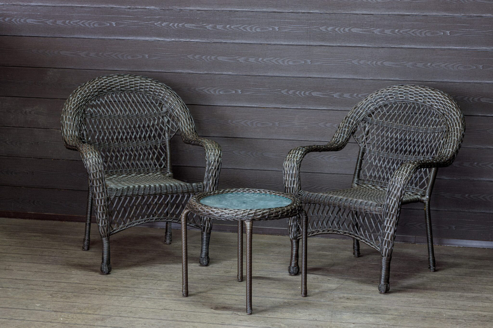 Садовый комплект из искусственного ротанга Мэдисон НЬЮ (Medison NEW) Balcony set с круглым столиком без подушек