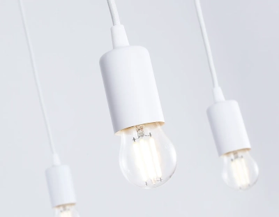 Подвесная люстра в стиле лофт TR8177/6 WH белый E27*6 max 40W D630*910
