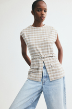Топ из букле с ремнём - H&M