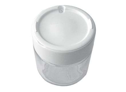Баночка для йогуртницы Moulinex (Мулинекс) SS-193233 (стакан стеклянный с крышкой с датой)