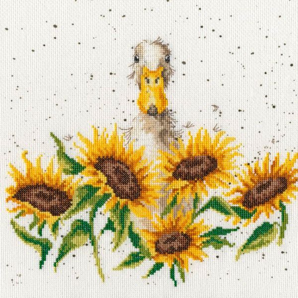 Набор для вышивания нитками Bothy Threads, Sunshine (Подсолнухи), 26х26 см
