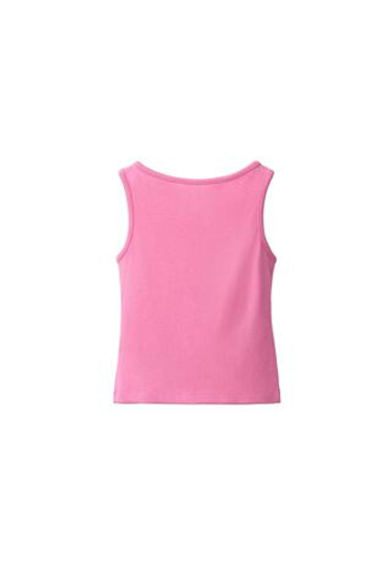 ZARA ОДНОТОННЫЙ ТОП ИЗ МОДАЛА, РОЗОВЫЙ