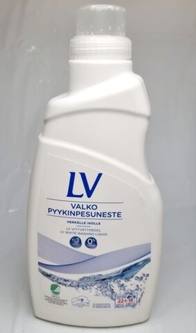 LV 1 л в бутылке Гель для стирки белого белья (Из Финляндии)
