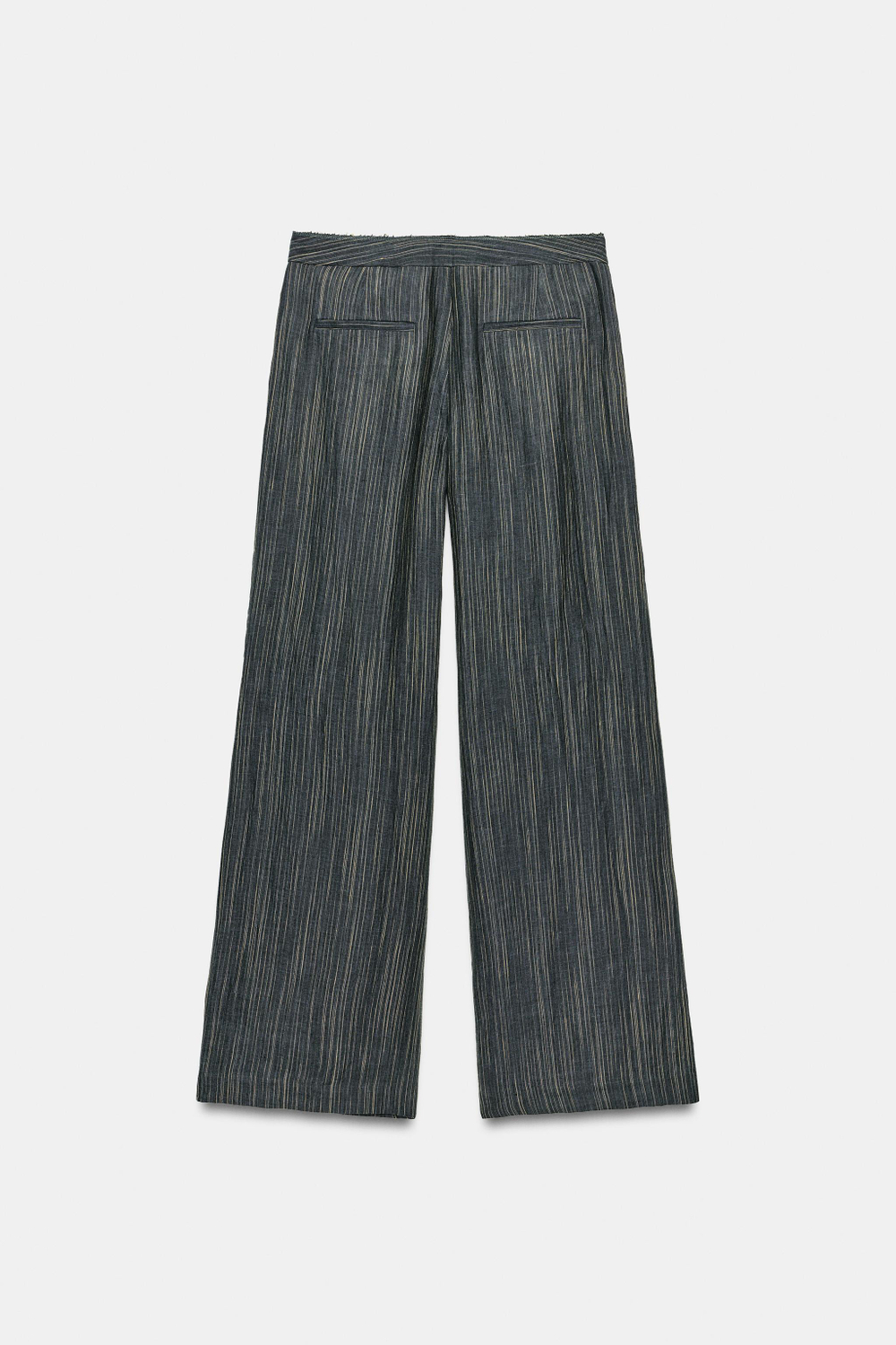 БРЮКИ ИЗ ЛЬНА В ПОЛОСКУ — ZW COLLECTION — ZARA