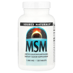 Source Naturals, МСМ, 120 таблеток