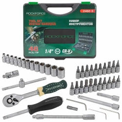 Набор инструмента 46пр. 1/4''(6-гран.)(4-14мм) RockForce##Rock FORCE RF-2462-5