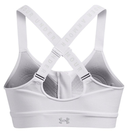 Спортивный бюстгальтер Under Armour Infinity High Zip Sports Bra - white/halo gray