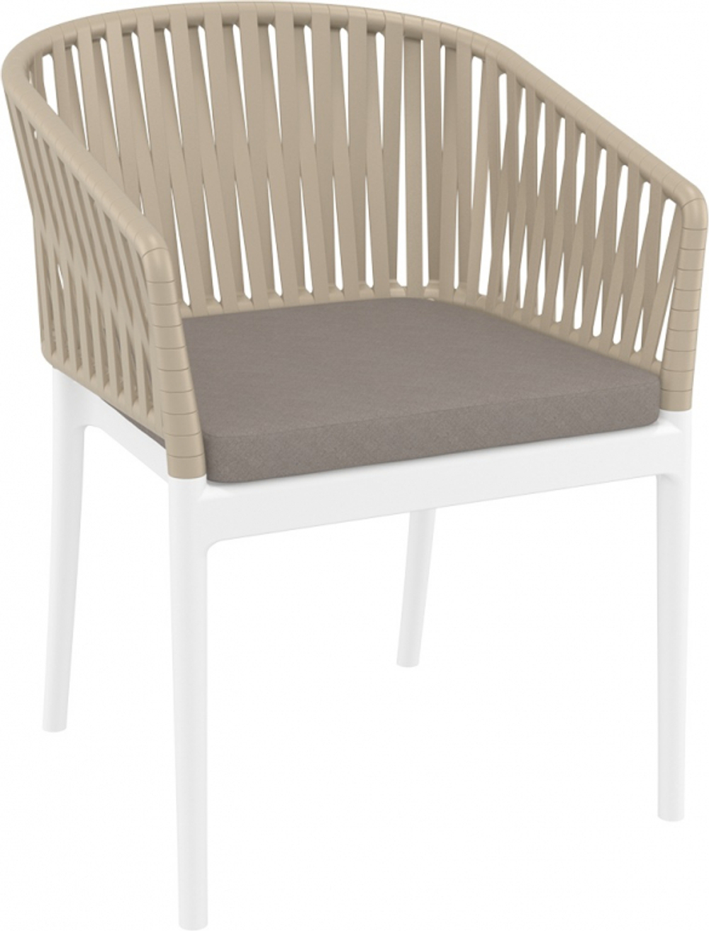 Кресло пластиковое с подушками Portofino