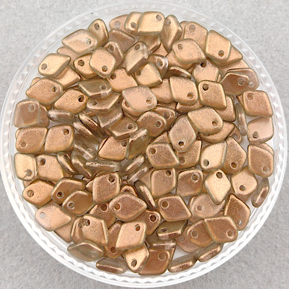 Бусины Dragon Scale 1,5x5 мм, цвет Шампань (Crystal GT Champagne)